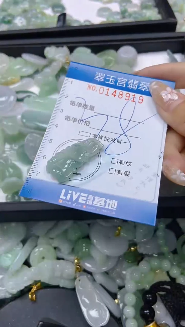 翡翠未镶嵌颈饰闪购0148919