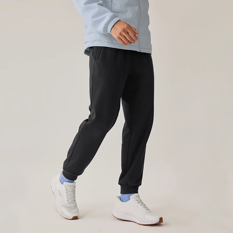 Skechers斯凯奇简约束脚针织长裤男2025年新款蓄热保暖舒适运动裤