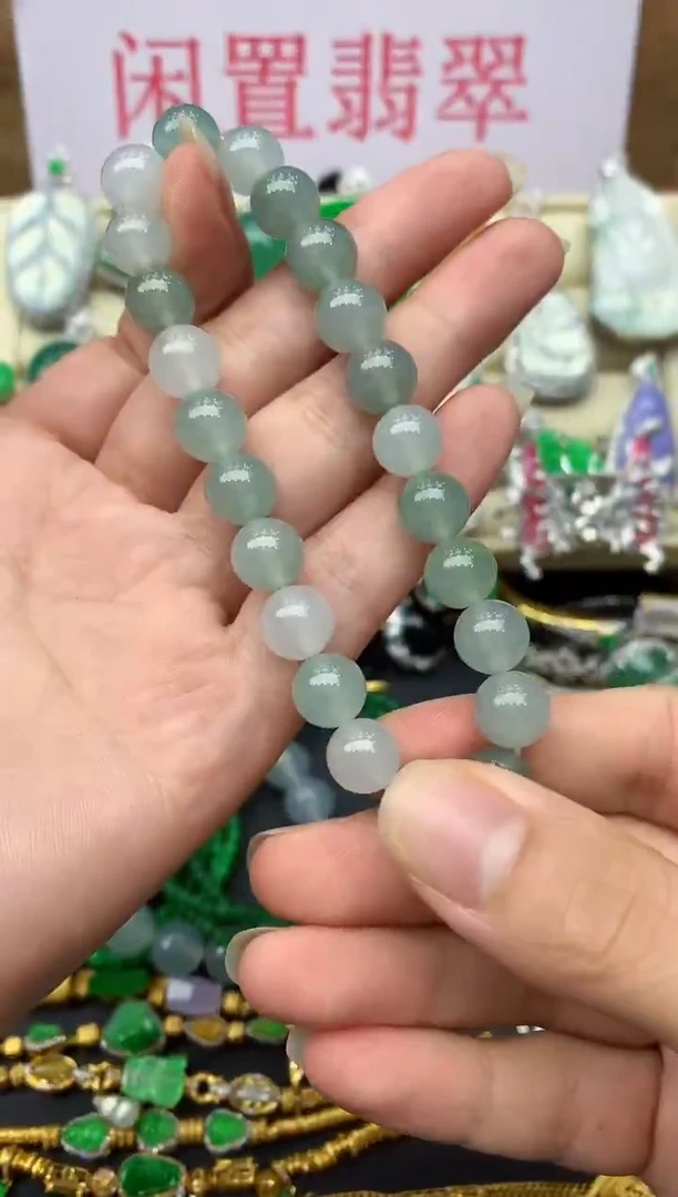未镶嵌手串翡翠126-中国好珍宝