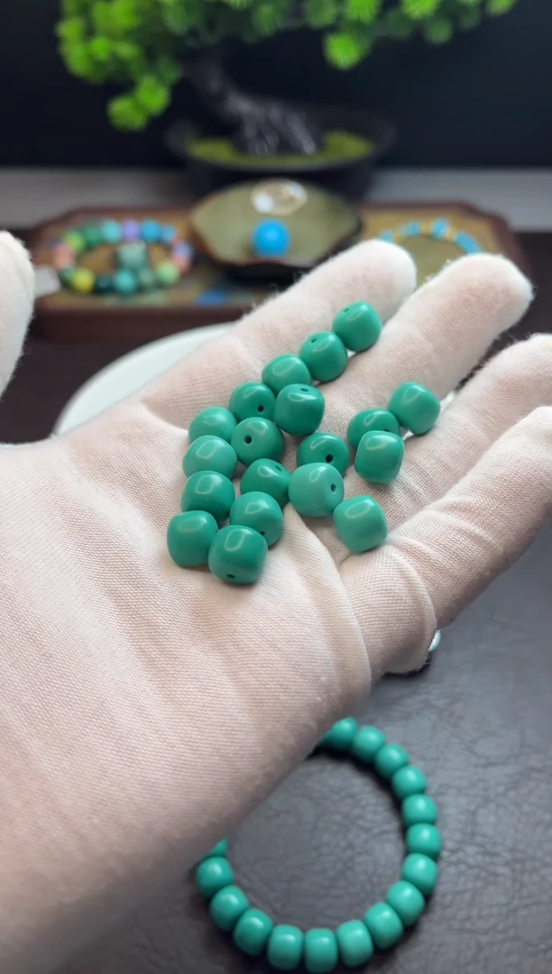 无非金属10mm绿色老型珠