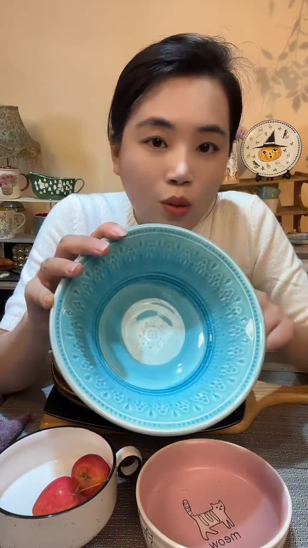 瓷片6.5英寸碗  微瑕介意勿拍