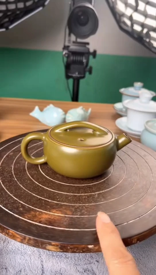 杯057号茶叶末炮嘴汉瓦壶一级