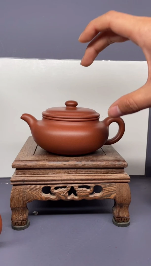 【闪购商品】紫砂茶壶底槽   扁腹 矿标证书