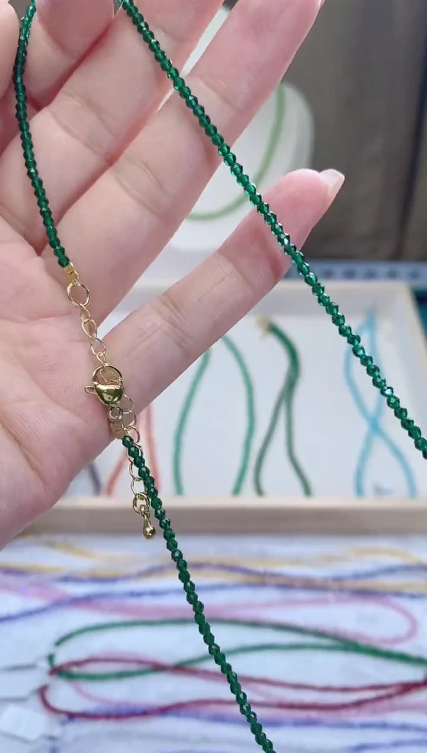 【闪购商品】尖晶石颈饰14K金镶嵌诗颜珠宝甄选SYZB104