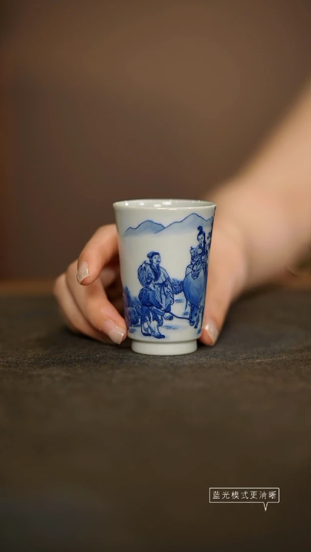 瓷片景德镇斌芬陶瓷/鸭川一句图