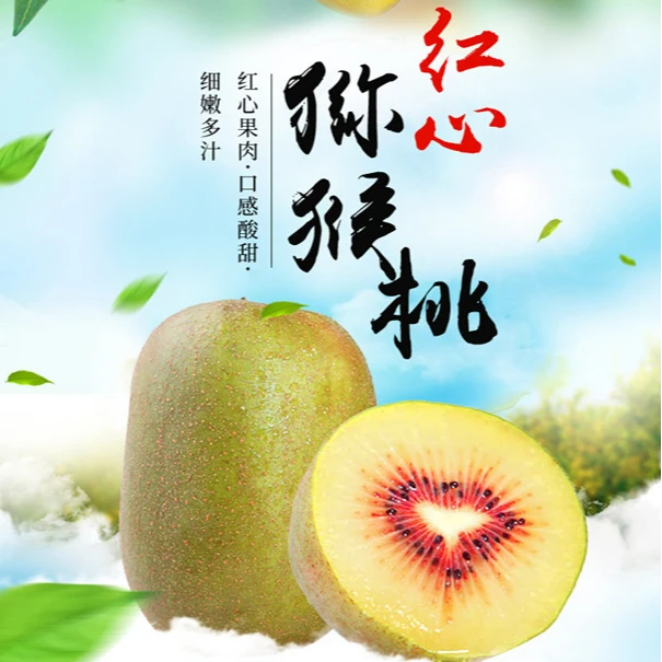 【产地直发】红心猕猴桃当季新鲜水果奇异果富含维C皮薄酸甜可口