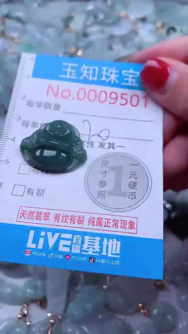吊坠(不含链)未镶嵌翡翠9501