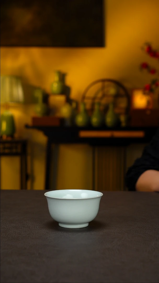 杯子月白-压手杯-精品