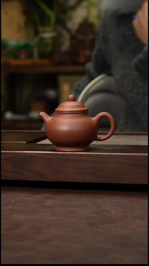 茶壶紫砂底槽清小潘壶140cc左右