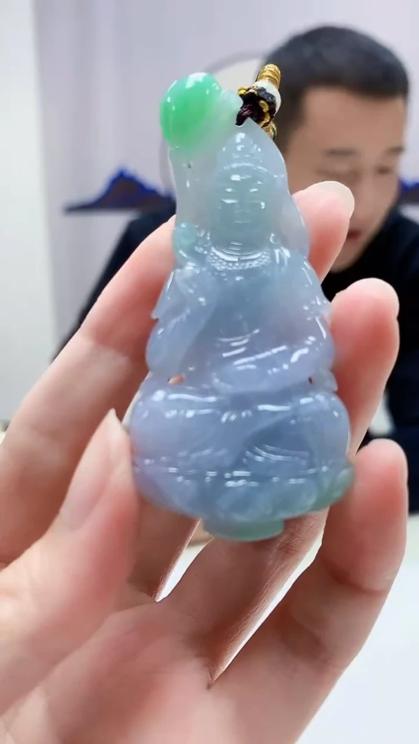 定制翡翠未镶嵌4898zm-毛货挂件255