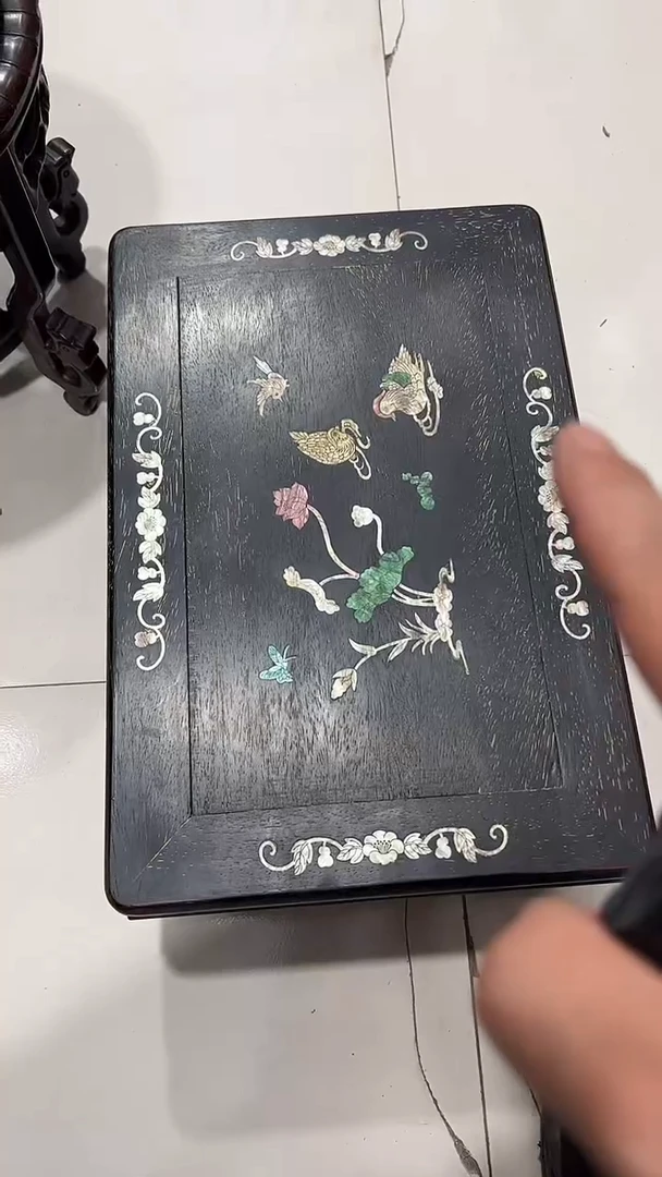 木鸳鸯戏水飘窗桌