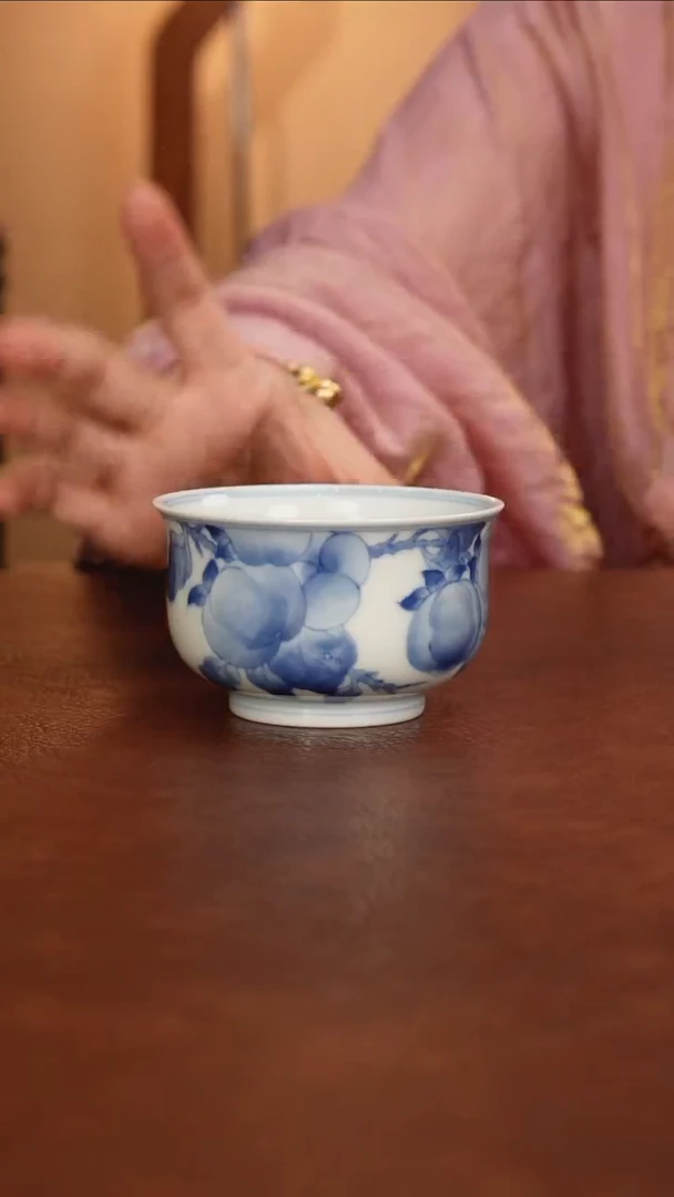 景德镇瓷器，青花瓷手绘茶具~