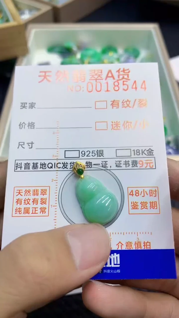 翡翠未镶嵌颈饰             1