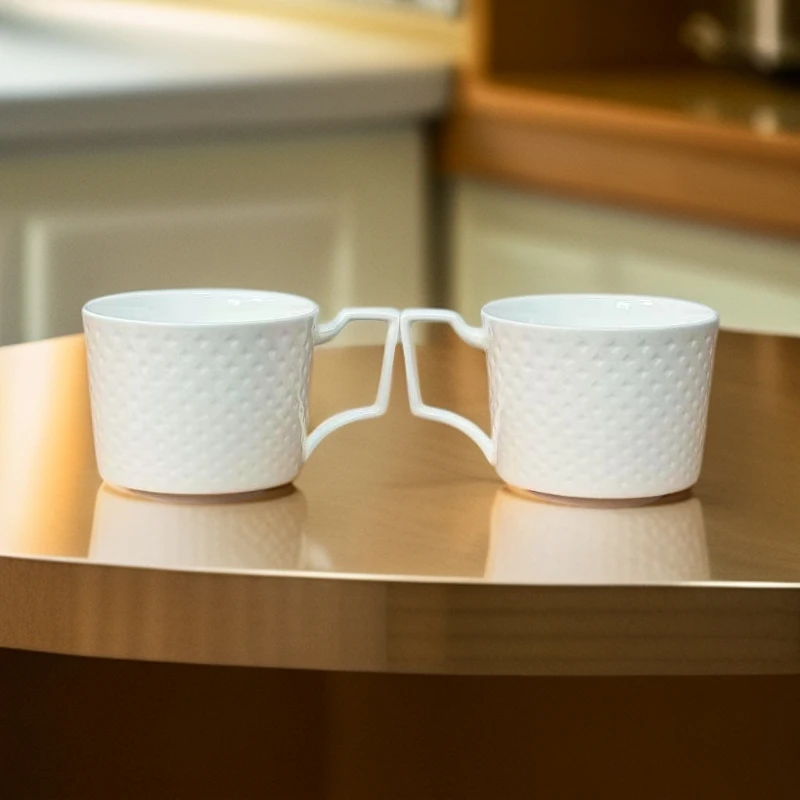 【佑倈】骨瓷餐具 对杯花茶杯