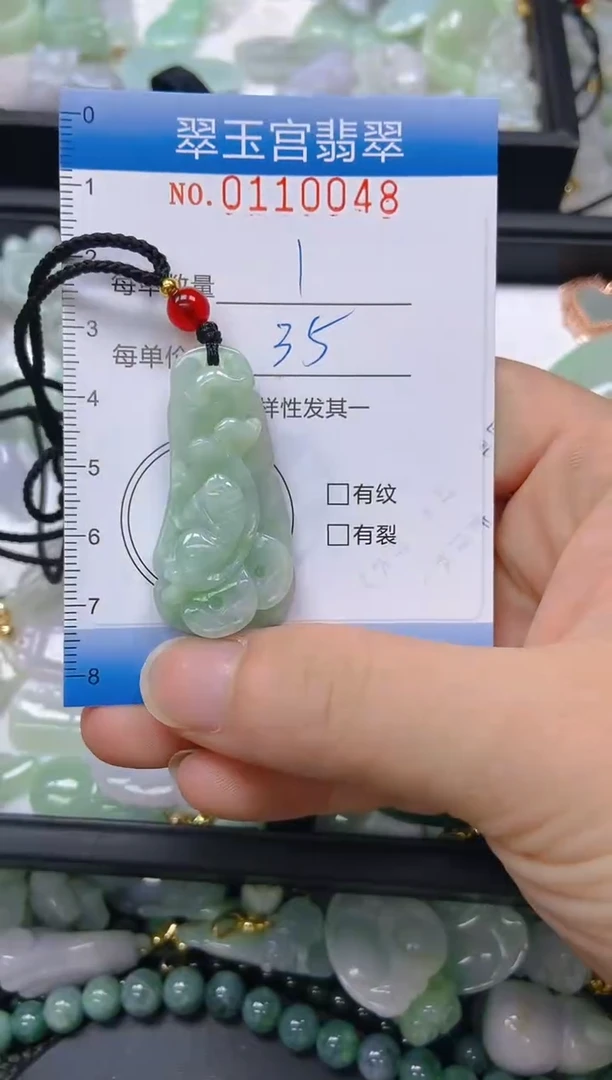 翡翠未镶嵌颈饰闪购0110048