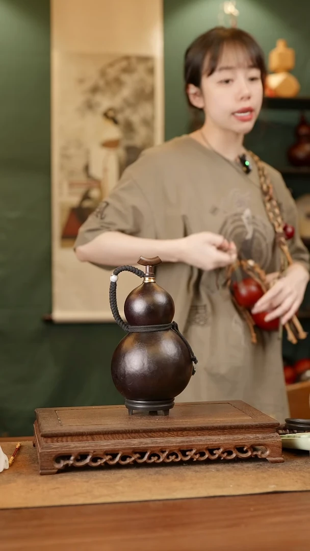 163号精品天然大漆酒葫芦一物一拍~