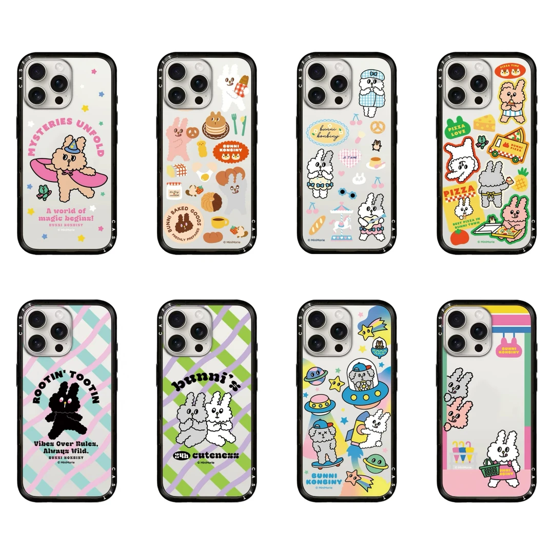 新壳体邦尼兔派对苹果手机壳适用于iPhone16ProMax151413等型号