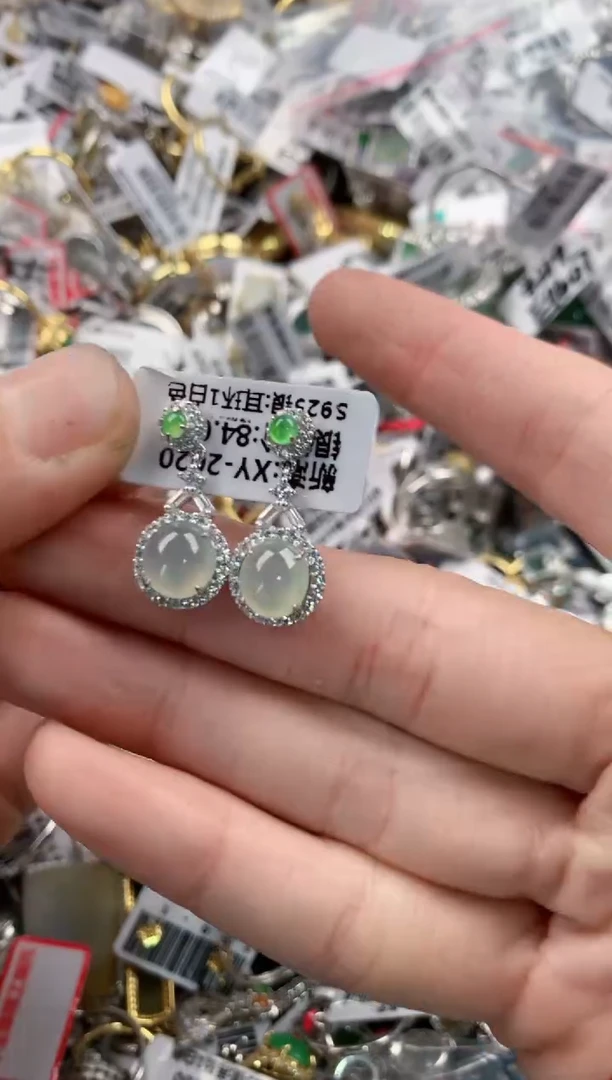 银S925镶嵌戒指翡翠555    4