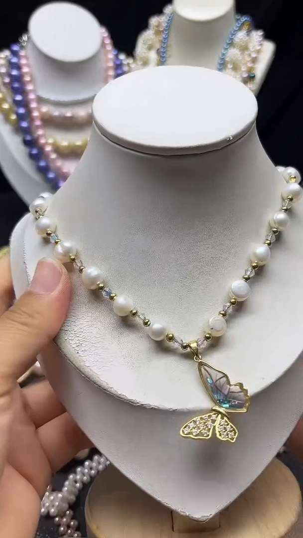 颈饰未镶嵌淡水珍珠多人