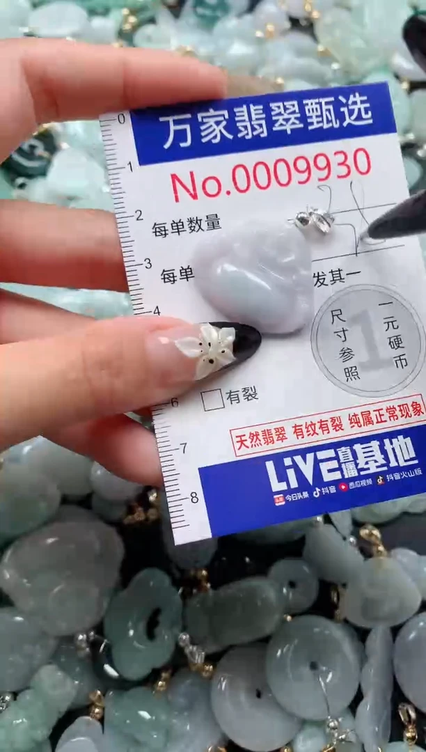 翡翠未镶嵌颈饰9930