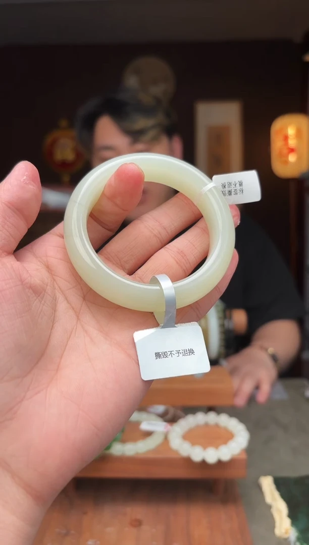 未镶嵌和田玉把件kk54-手镯 57mm