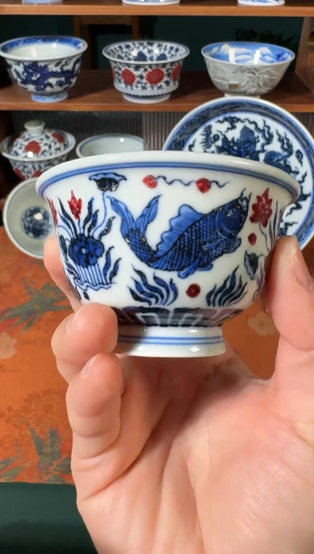 【闪购商品】杯永明尚玩鱼藻小压手