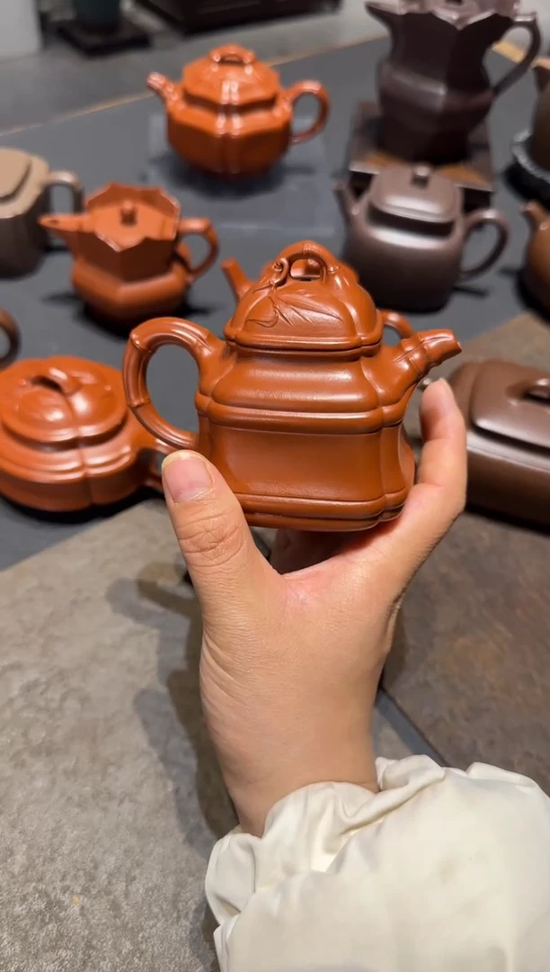 【闪购商品】紫砂茶壶四方竹鼎