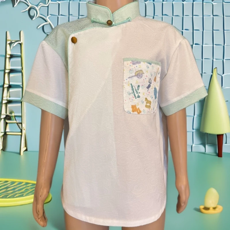 【德利源】男女童同款民族风基础半袖D0657#