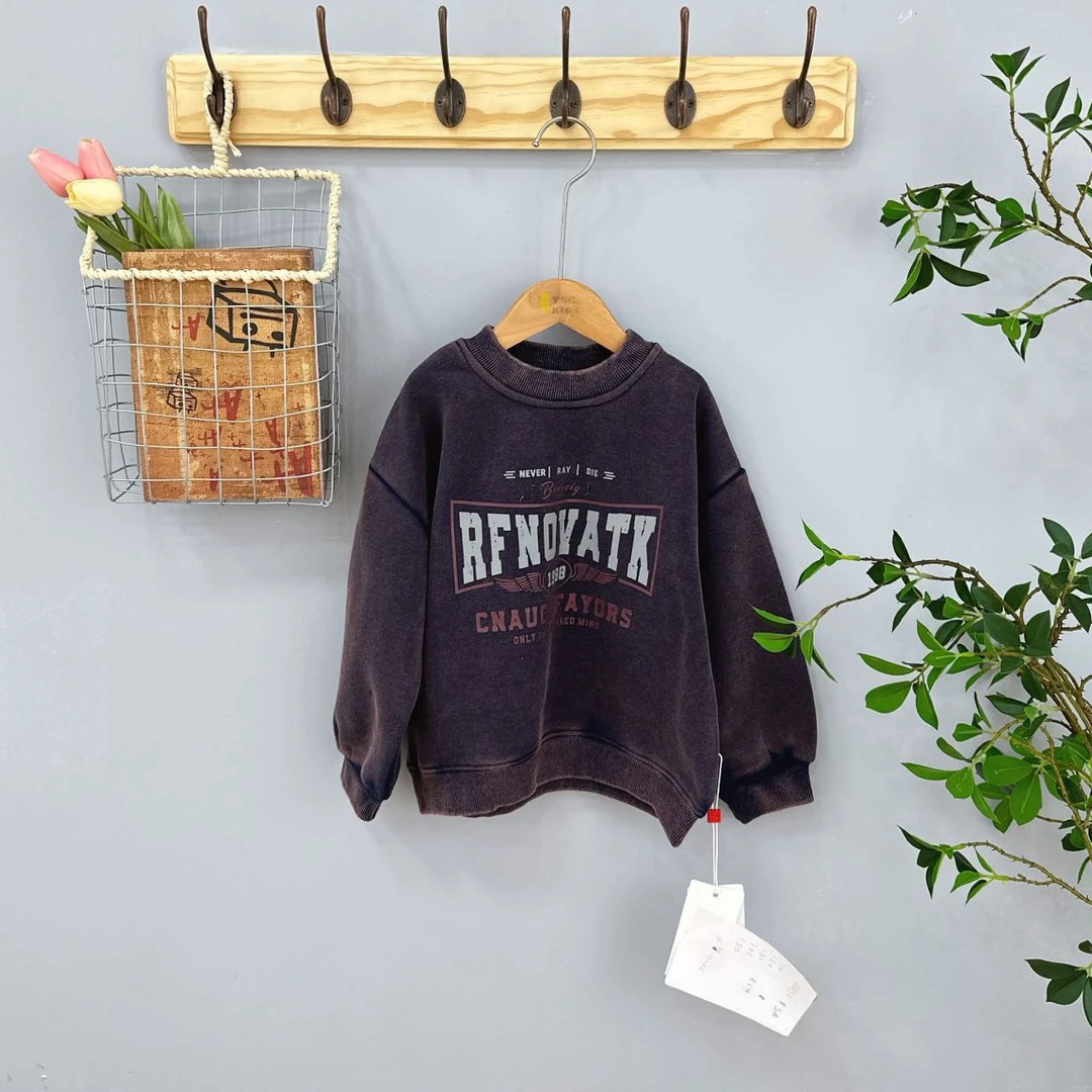 68832高端专享老林家加绒圆领卫衣紫蓝