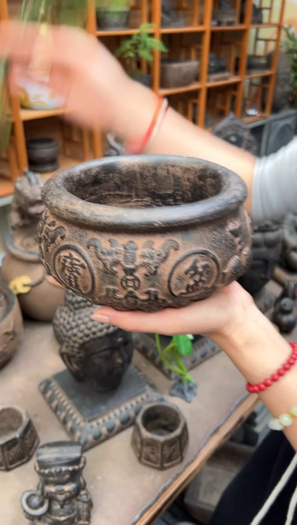 陶土【火山泥】聚宝盆