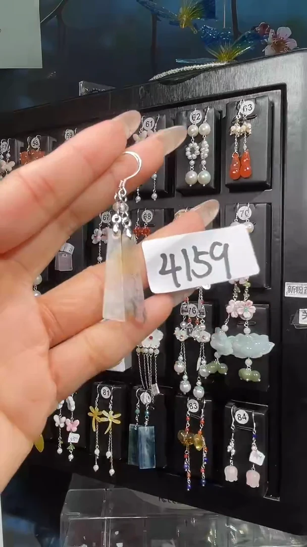 银S925镶嵌耳饰紫晶喜欢拍