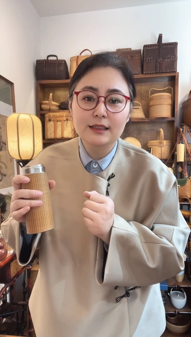 PY01竹丝精编陶瓷内涂保温杯