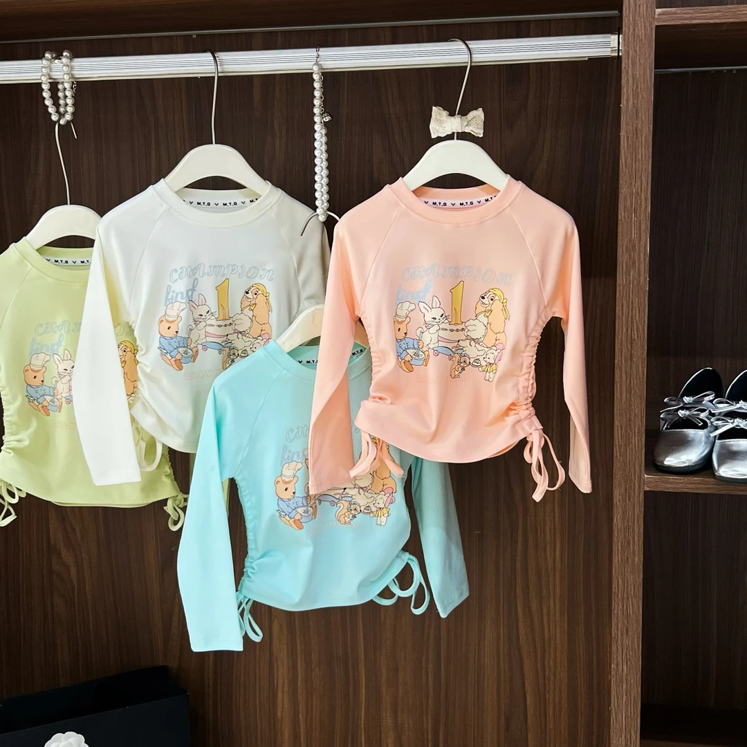 尤画2025春季印花卡通女童T恤67061