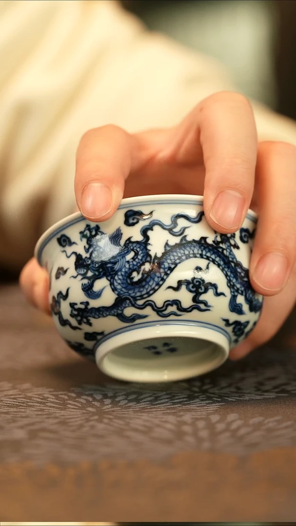 中式垂虹慕古双龙纹炉式