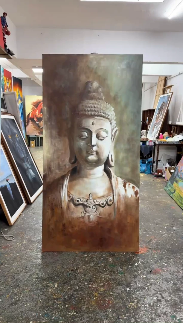 丙烯画弢**生科老师FO加框