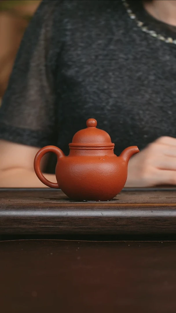 茶壶紫砂茶壶紫砂艺品紫砂 精选大红泥 铎球150cc