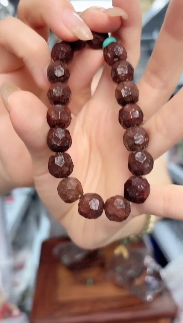 紫金鼠手串锤纹款单圈手串