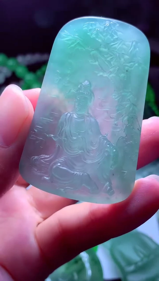 未镶嵌定制翡翠风*?翡翠毛货定制