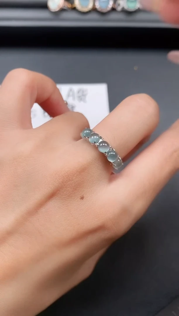 银S925镶嵌戒指翡翠1111