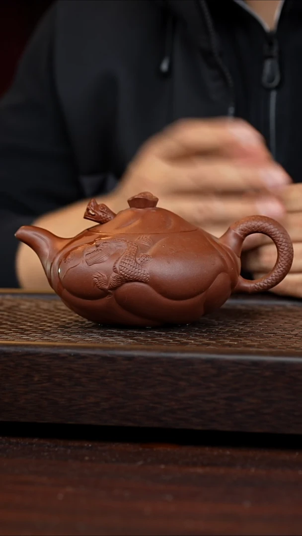 茶壶紫砂R**o丹壶溢香紫砂壶微瑕