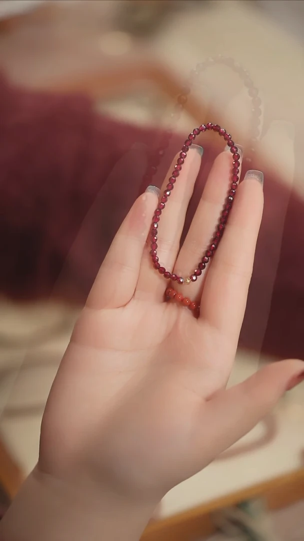 【闪购商品】查罗石手串未镶嵌【海边】石榴 单圈手串