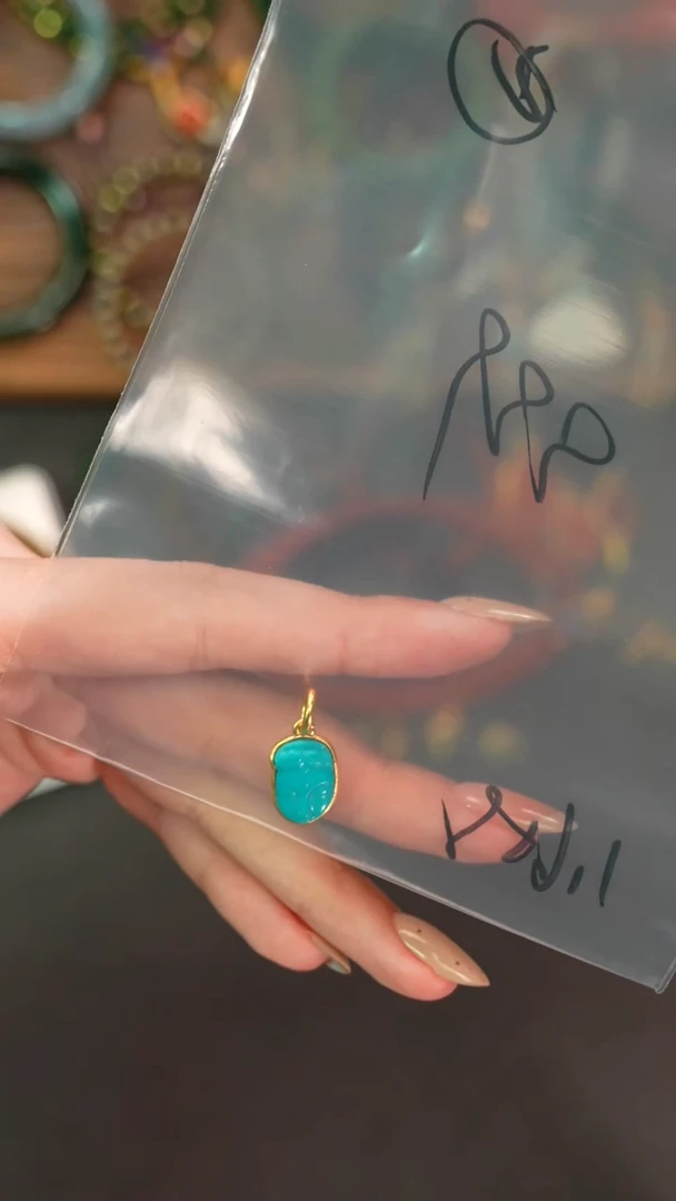 18K金镶嵌绿松石1用****8遇见匠心品质回血