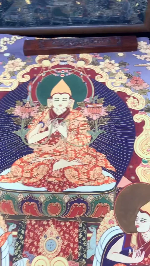 卷轴画086宗喀巴大师