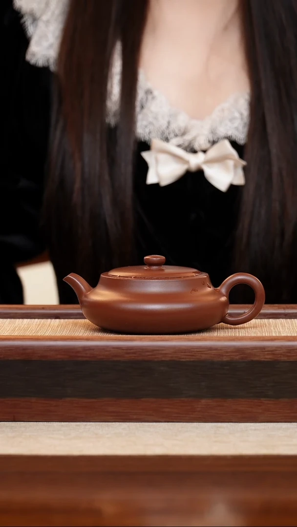 紫泥桑盘宜兴手工紫砂壶