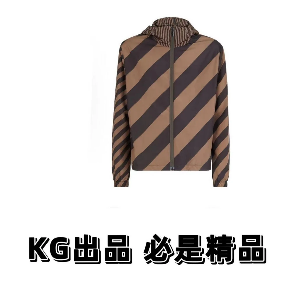 kg出品（男女同款）咖色双面服满印外套