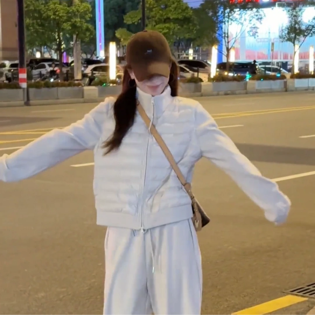 爆款袖子加绒拼接排骨棉服短外套女装2025冬季韩系超好看时尚上衣