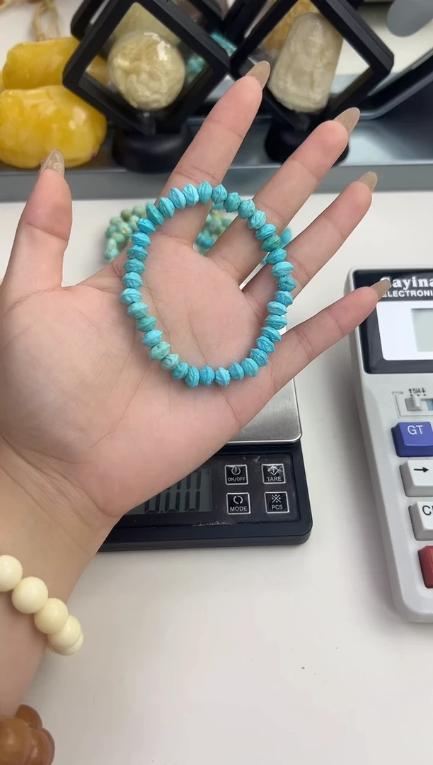 未镶嵌绿松石锁骨吊坠天然绿松石手链