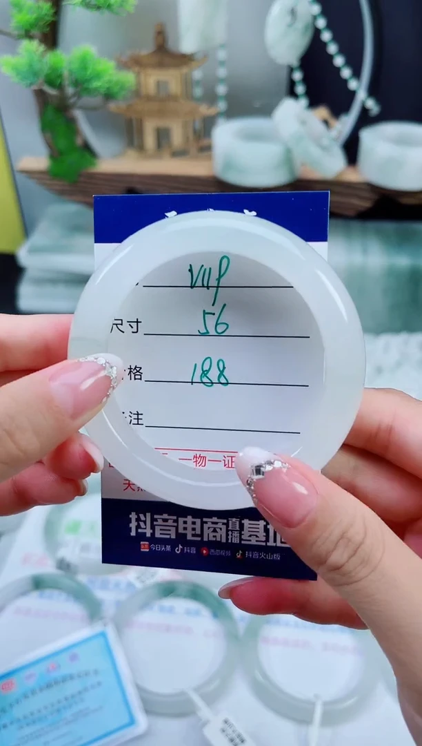 未镶嵌手镯石英质玉（天山翠）119