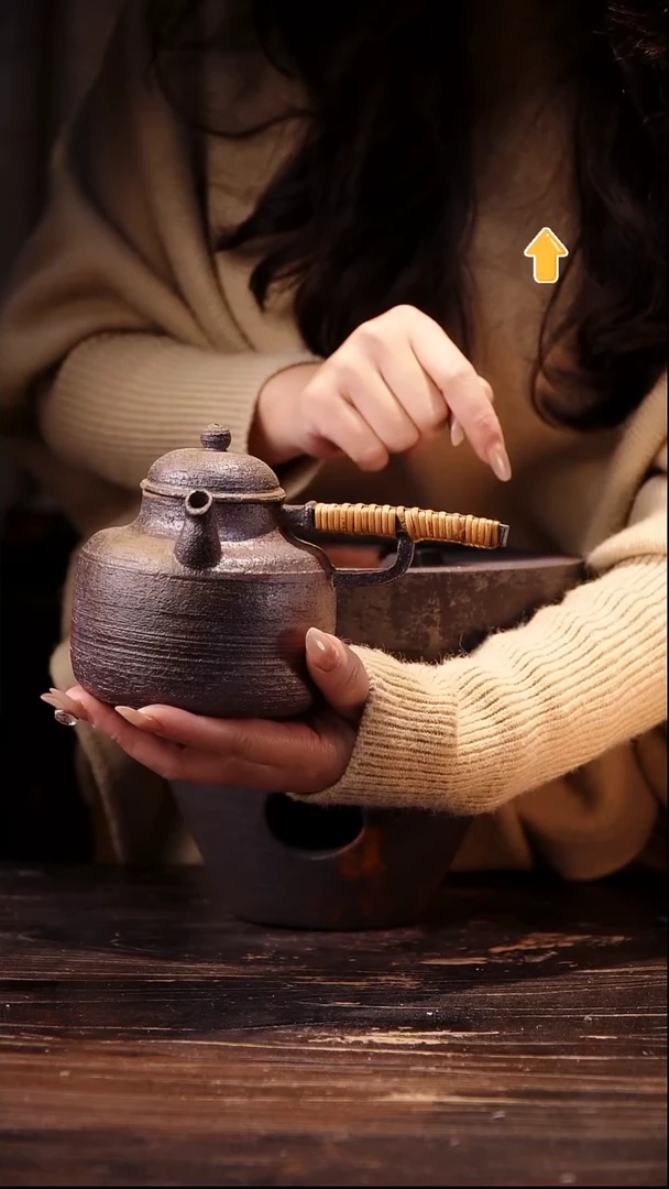 纯手工柴烧枪把壶