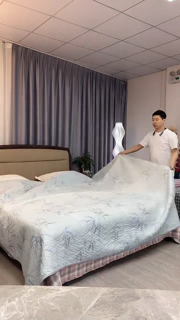 棉230cm*250cm 贡缎竹叶